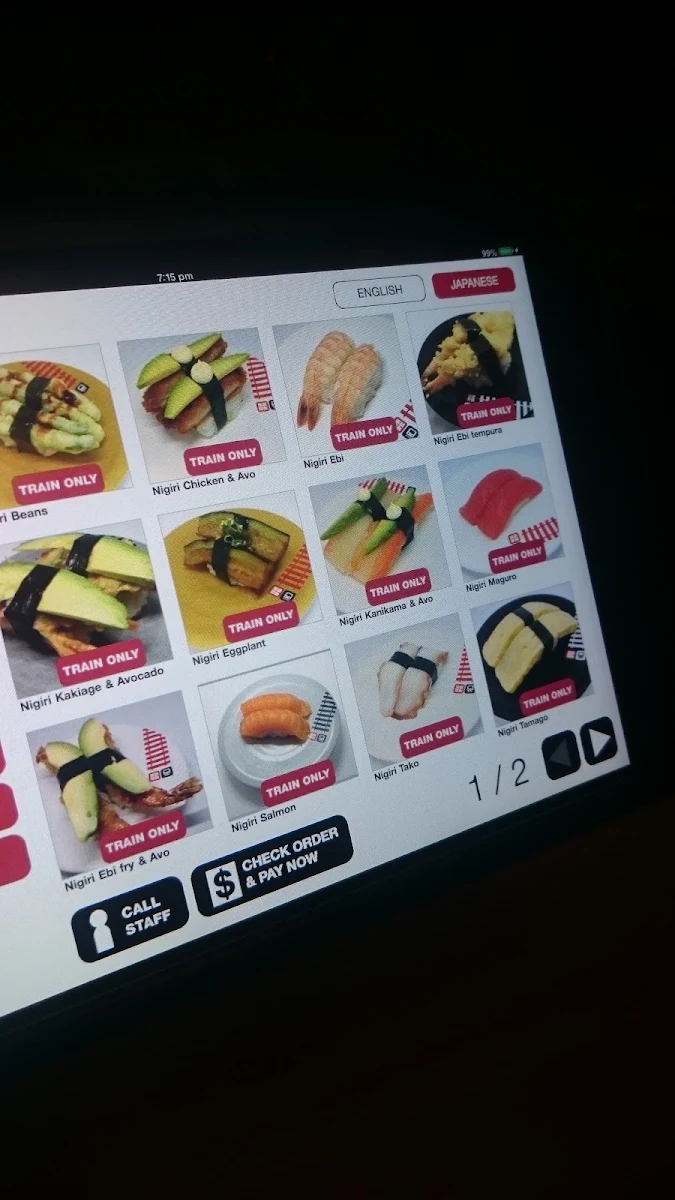 Menu, Sush Track