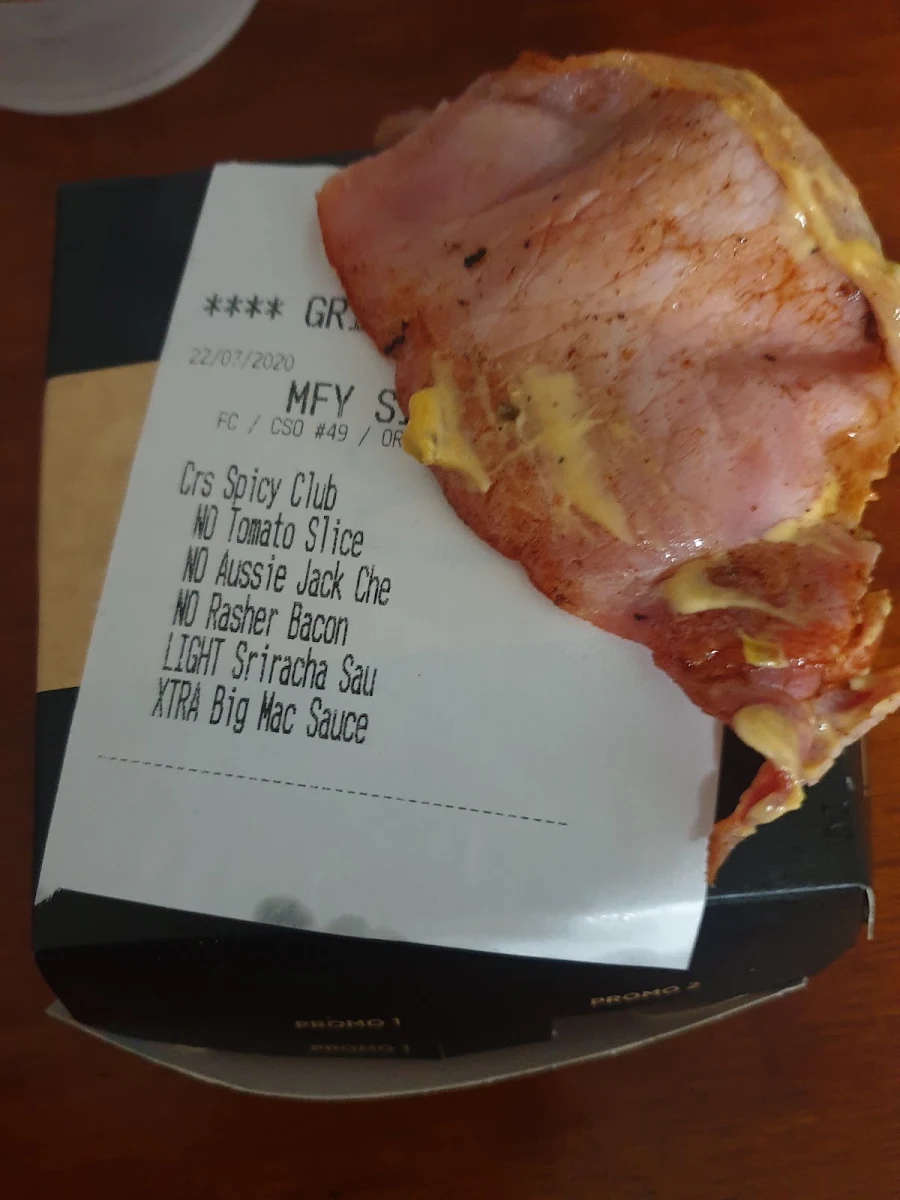 Menu, McDonald's Camira