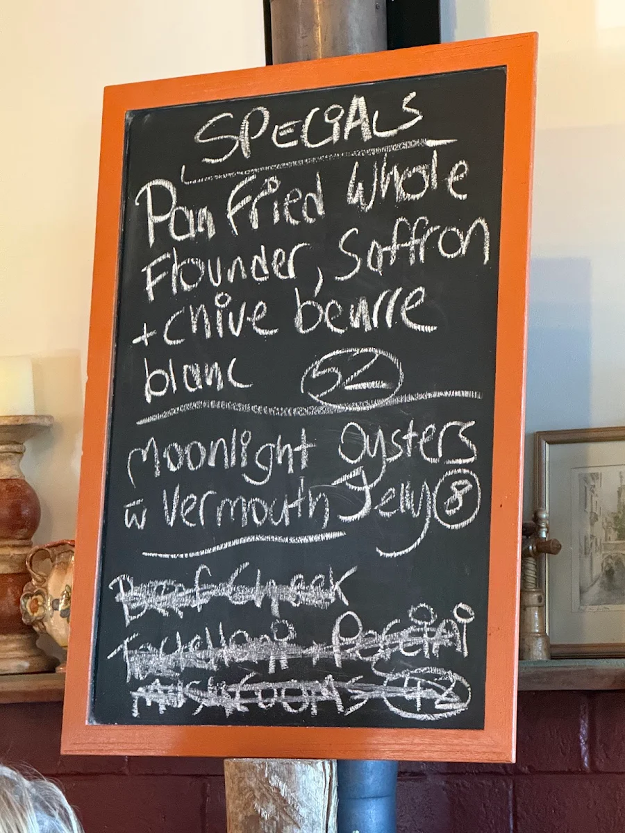 Menu, Fiorini's Osteria Italiana