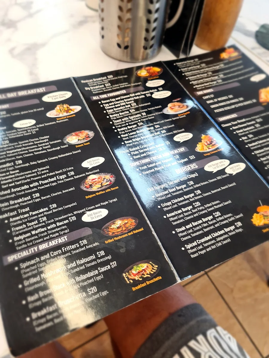 Menu, Bean Origin Belconnen