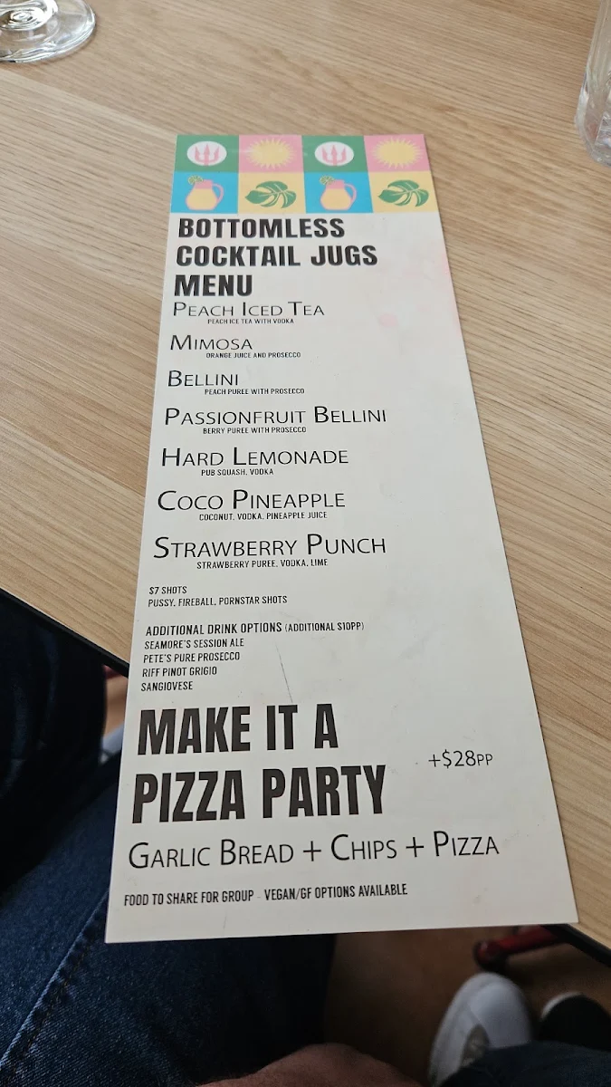 Menu, Seamore's