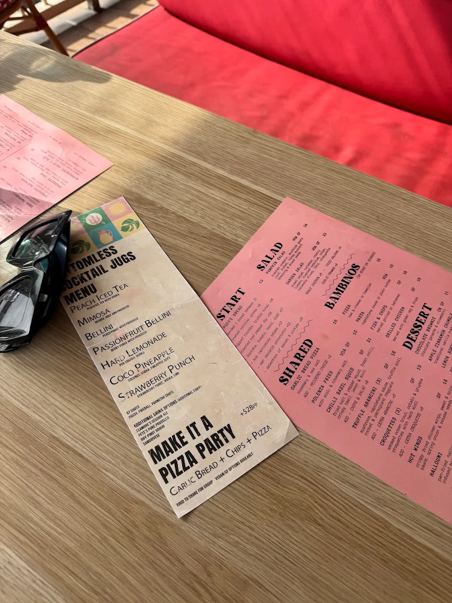 Menu, Seamore's