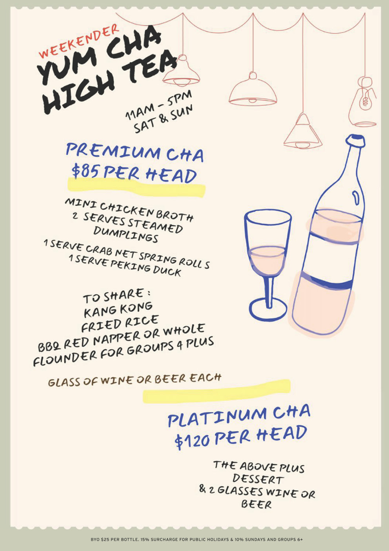 Menu, Lady Chu