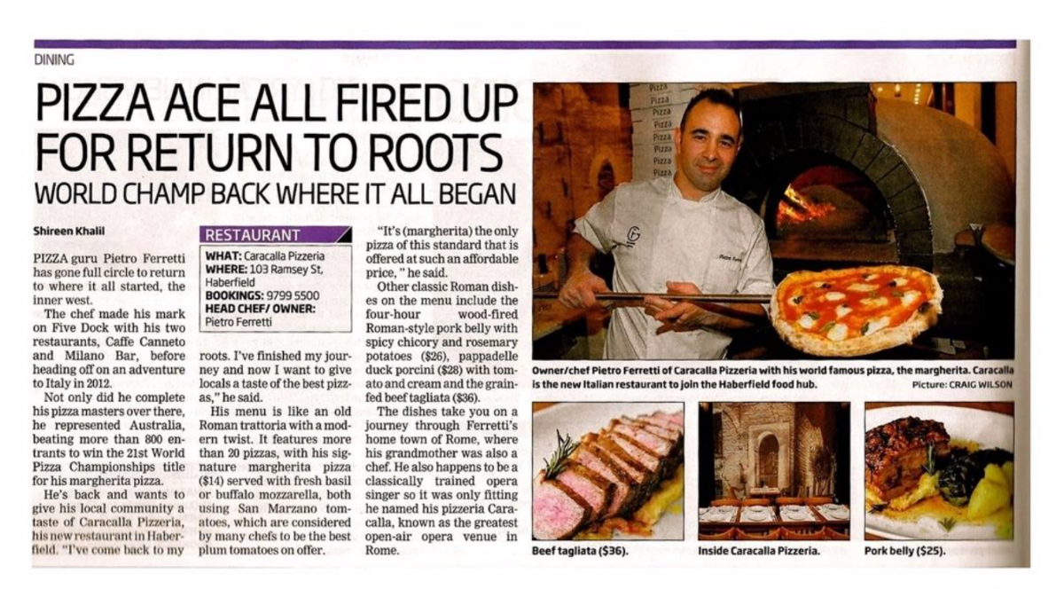 Menu, Pizza by Pietro