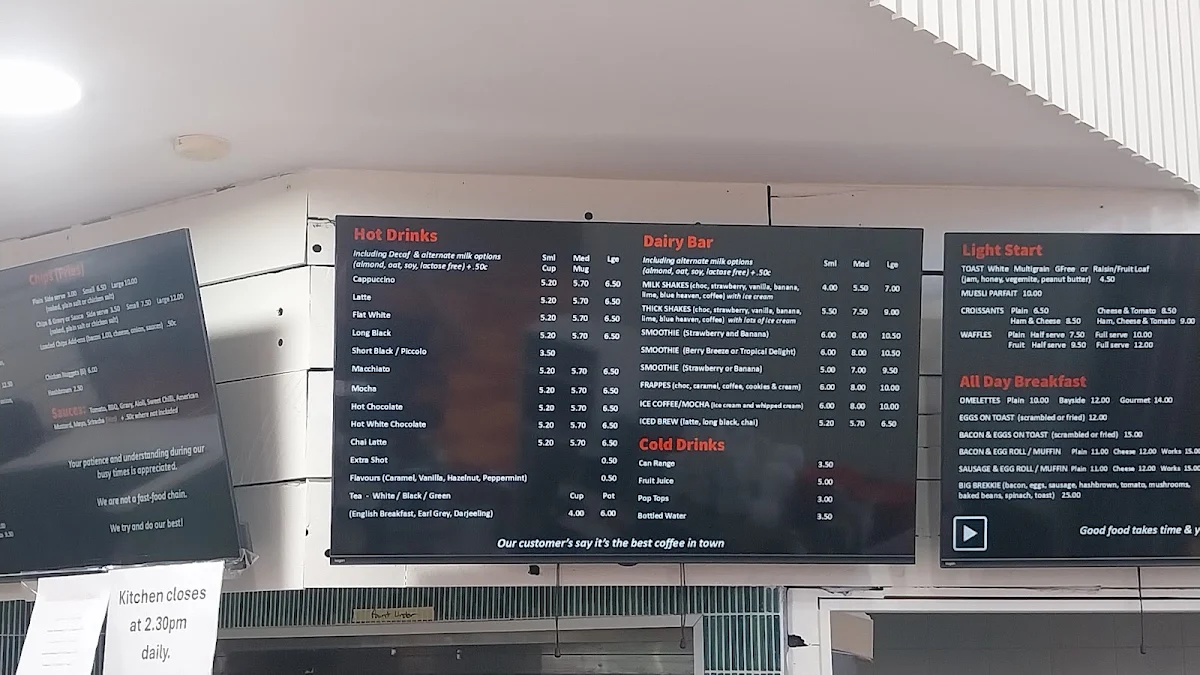 Menu, Sweet Tooth Cafe