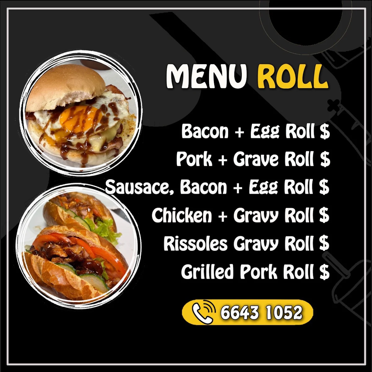 Menu, Early Birds Chicken