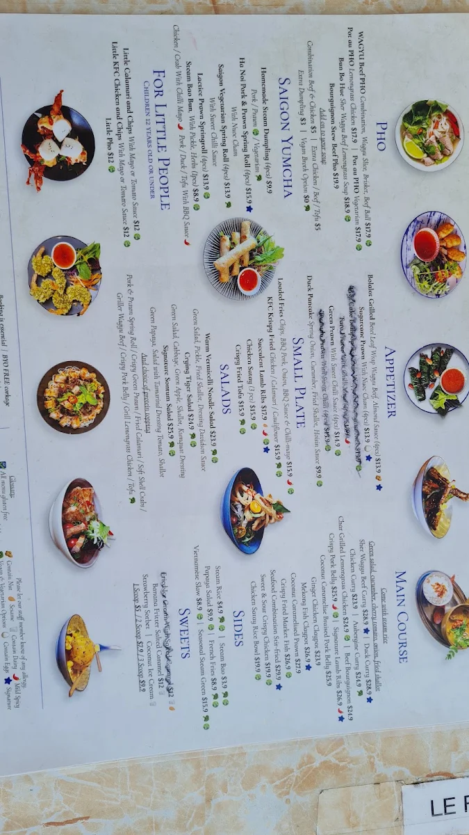 Menu, Coffee Traders.