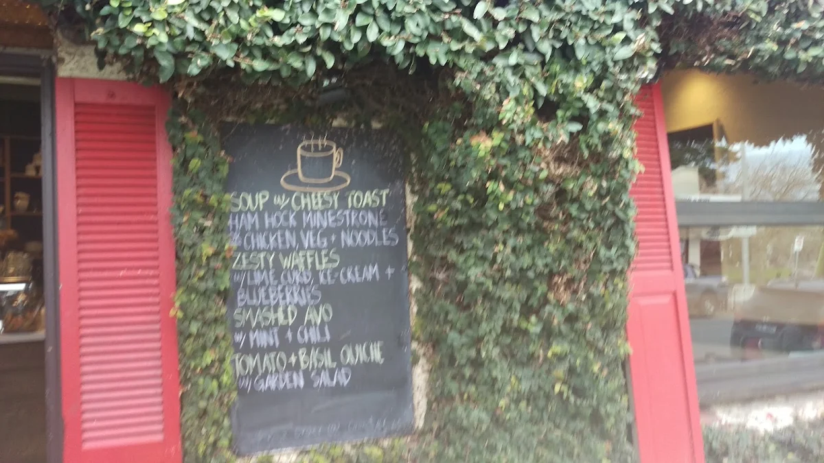 Menu, Coffee Traders.