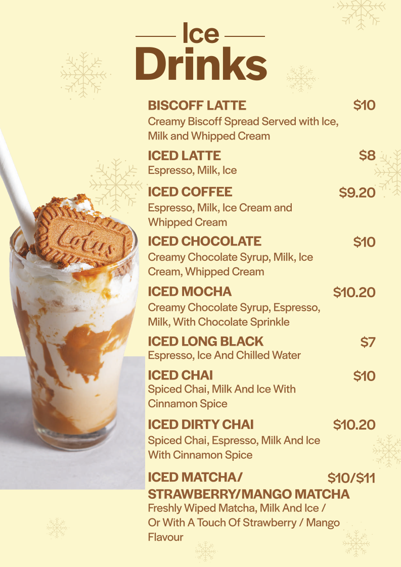 Menu, EQ Cafe & Bakehouse | Canberra Centre