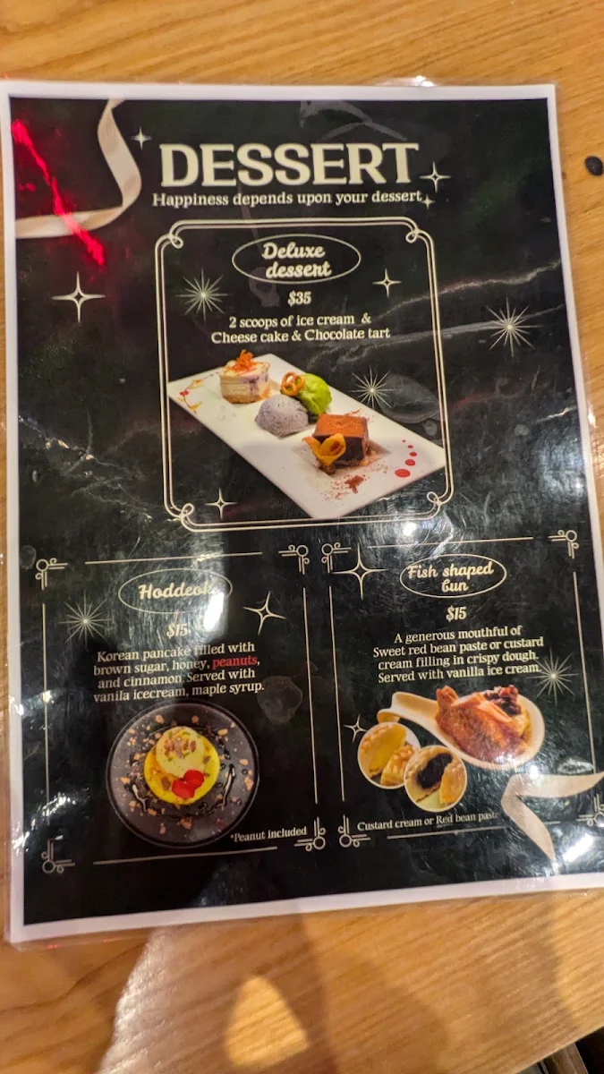 Menu, BBQ-K Doncaster
