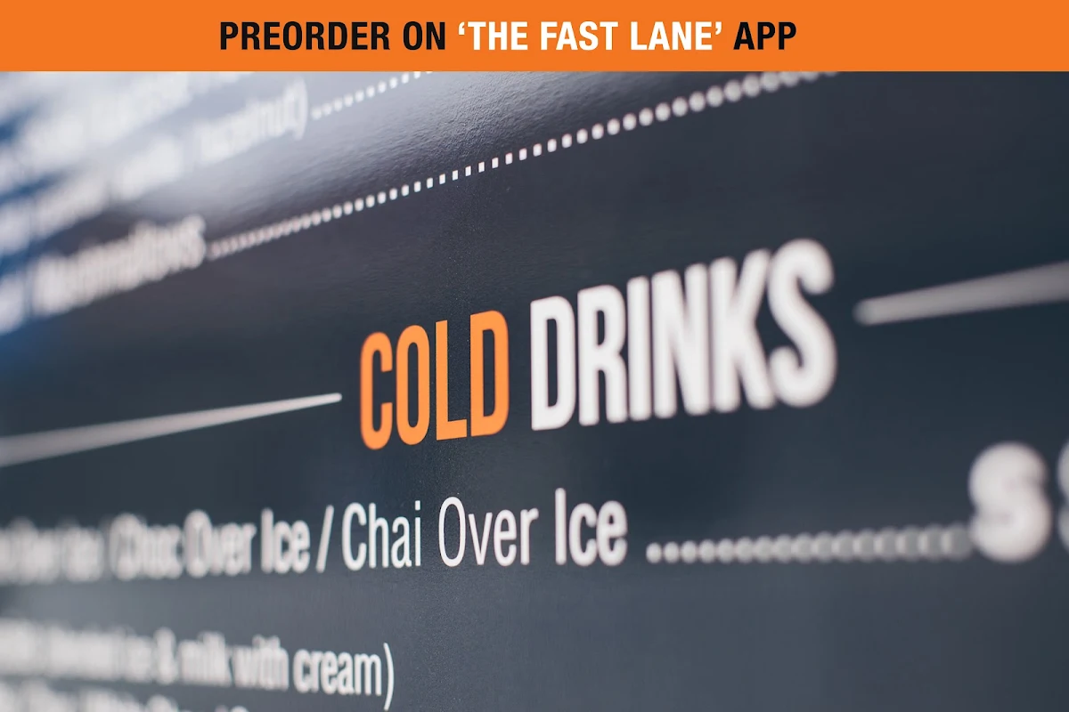 Menu, The Fast Lane Drive Thru Coffee