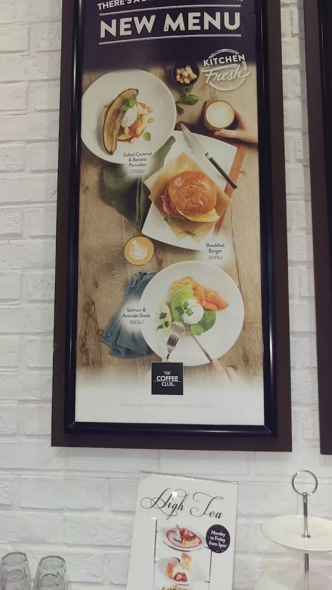Menu, The Coffee Club Café - Stockland Caloundra