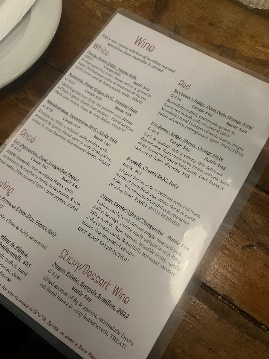 Menu, PIZZE BABY