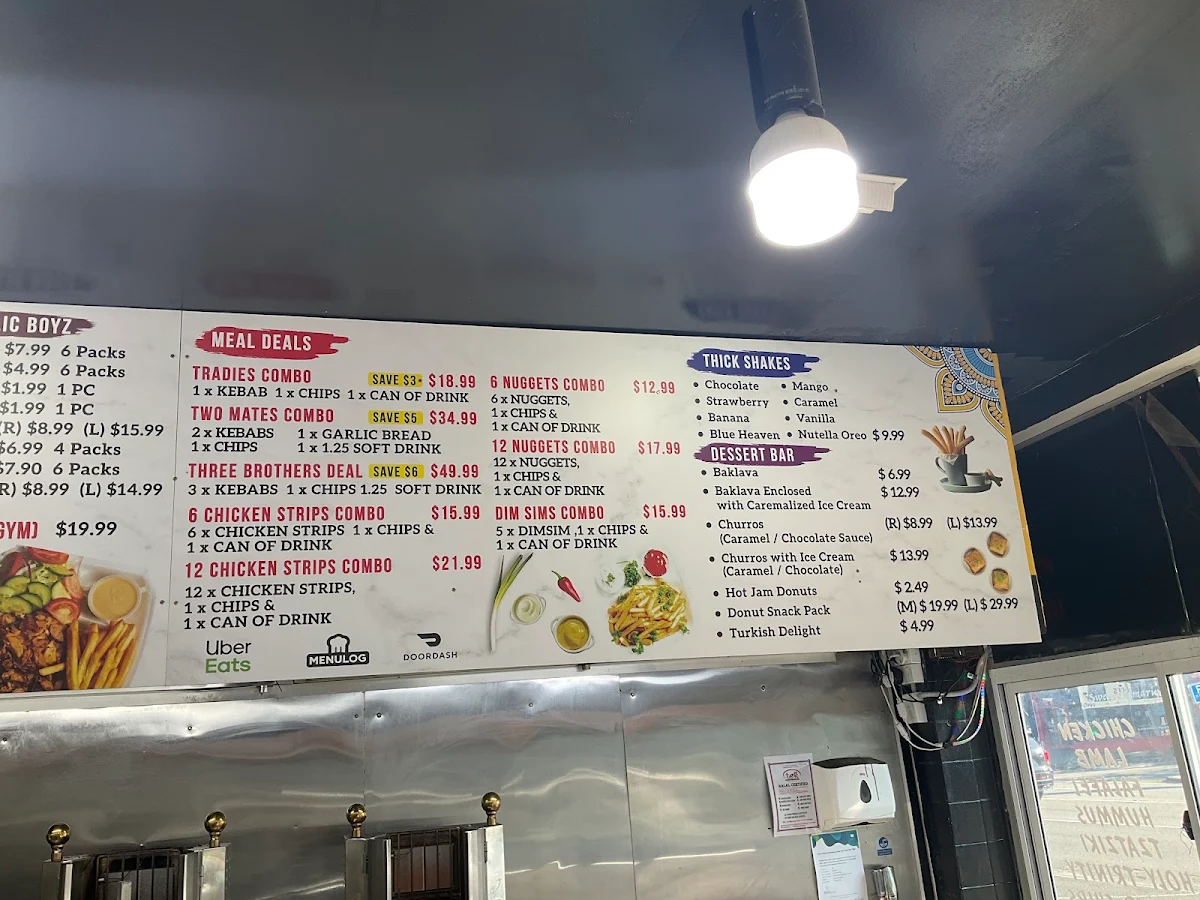 Menu, Garlicboyz (Ashwood)