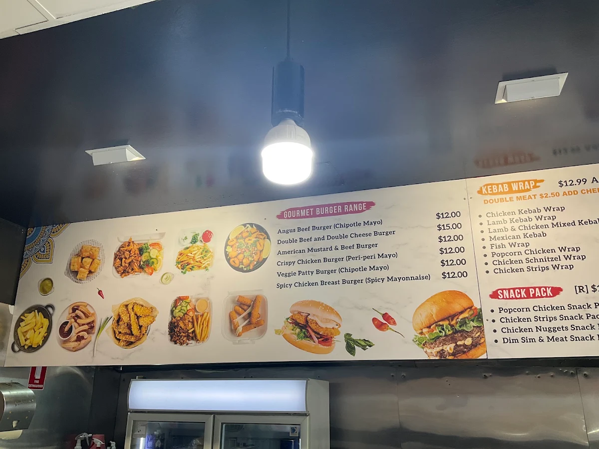 Menu, Garlicboyz (Ashwood)