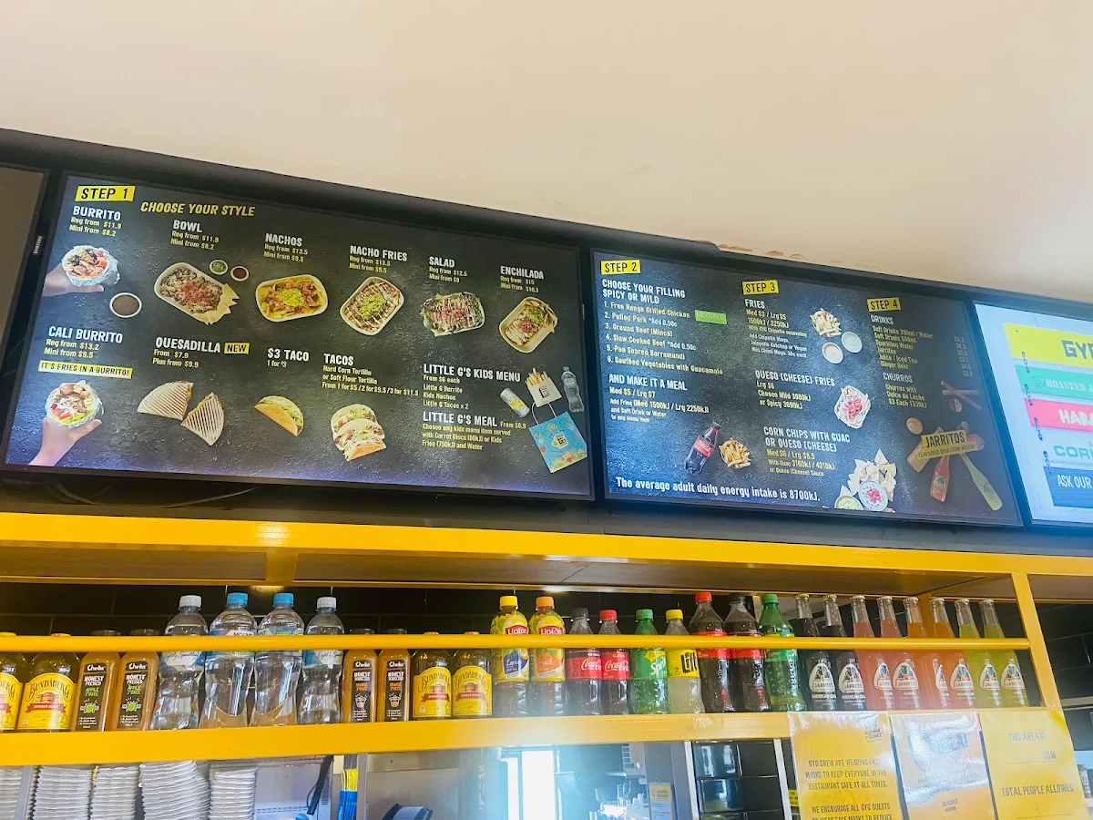 Menu, Guzman y Gomez - Tullamarine