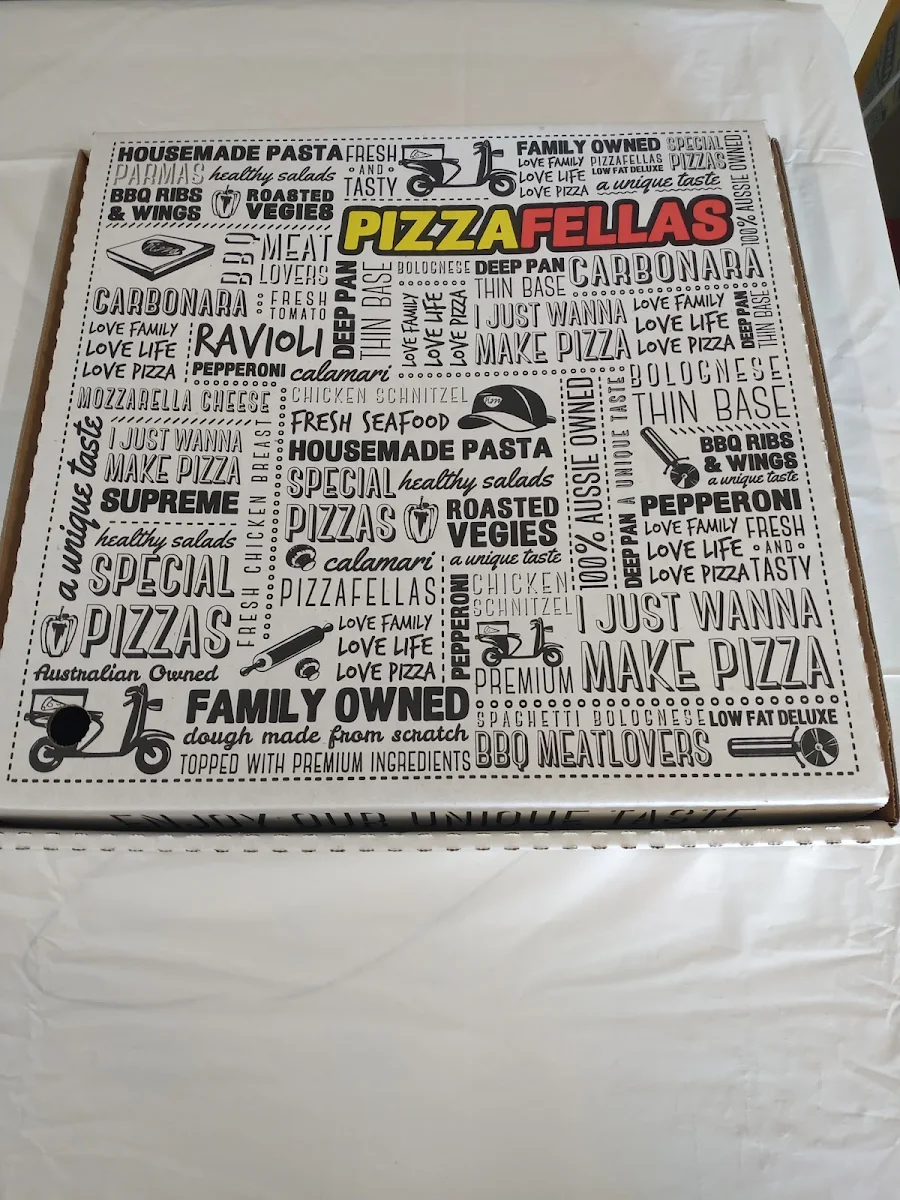 Menu, Pizza Fellas Berwick