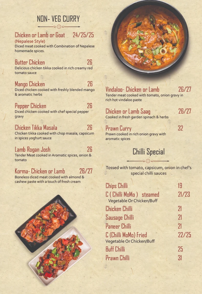 Menu, Chulho Town Hall