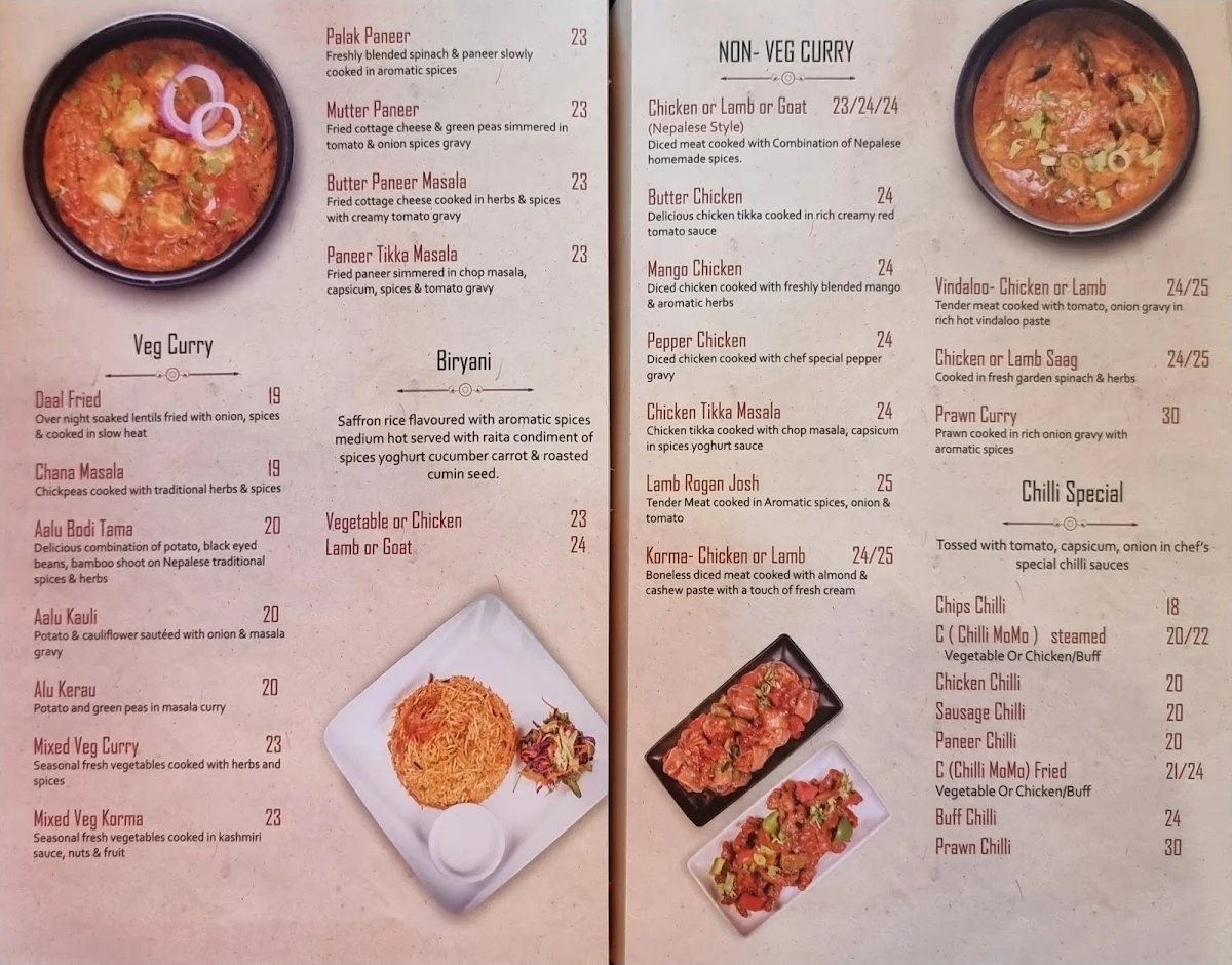 Menu, Chulho Town Hall