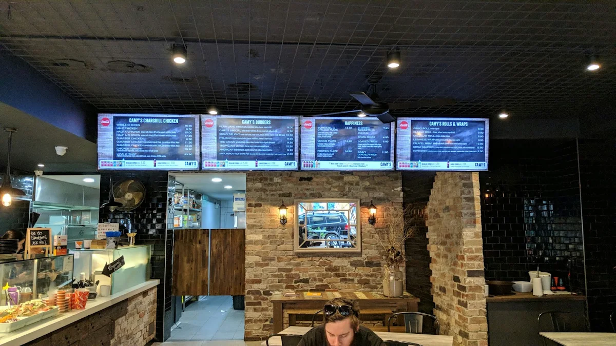 Menu, Camy's Chargrill Chicken Mascot