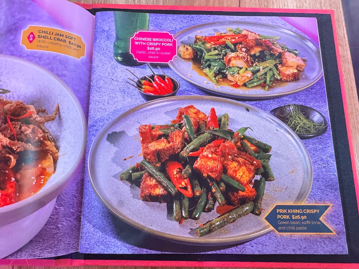 Menu, Ros Niyom Thai Restaurant (Kingsford)