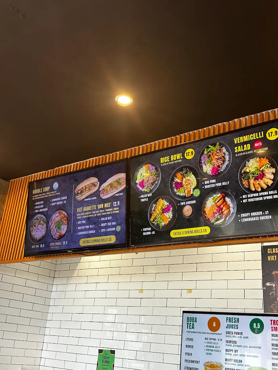 Menu, An Viet Street Food ( Dee Why )