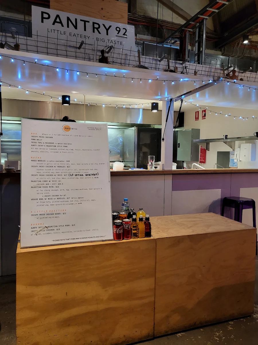 Menu, Pantry 92