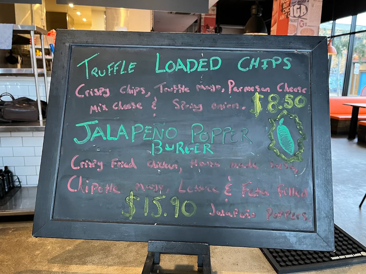 Menu, F.A.T. Fried and Tasty