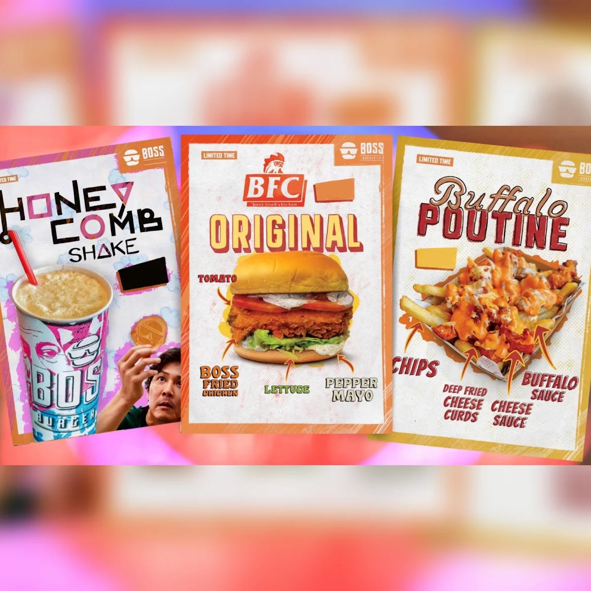 Menu, Boss Burger Co. Lara