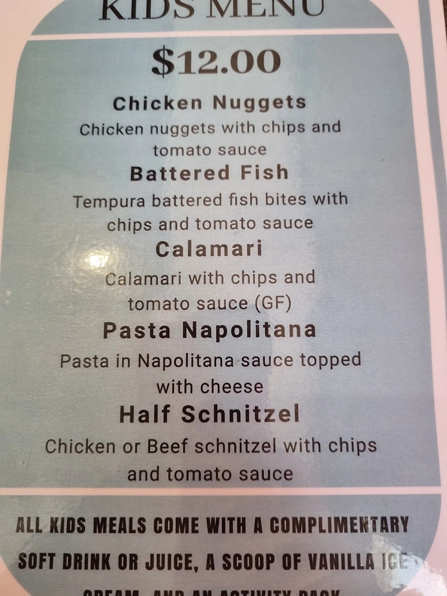 Menu, The Glynde Hotel