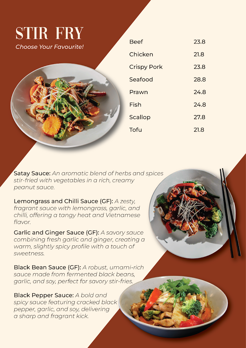 Menu, Anh Anh Vietnamese