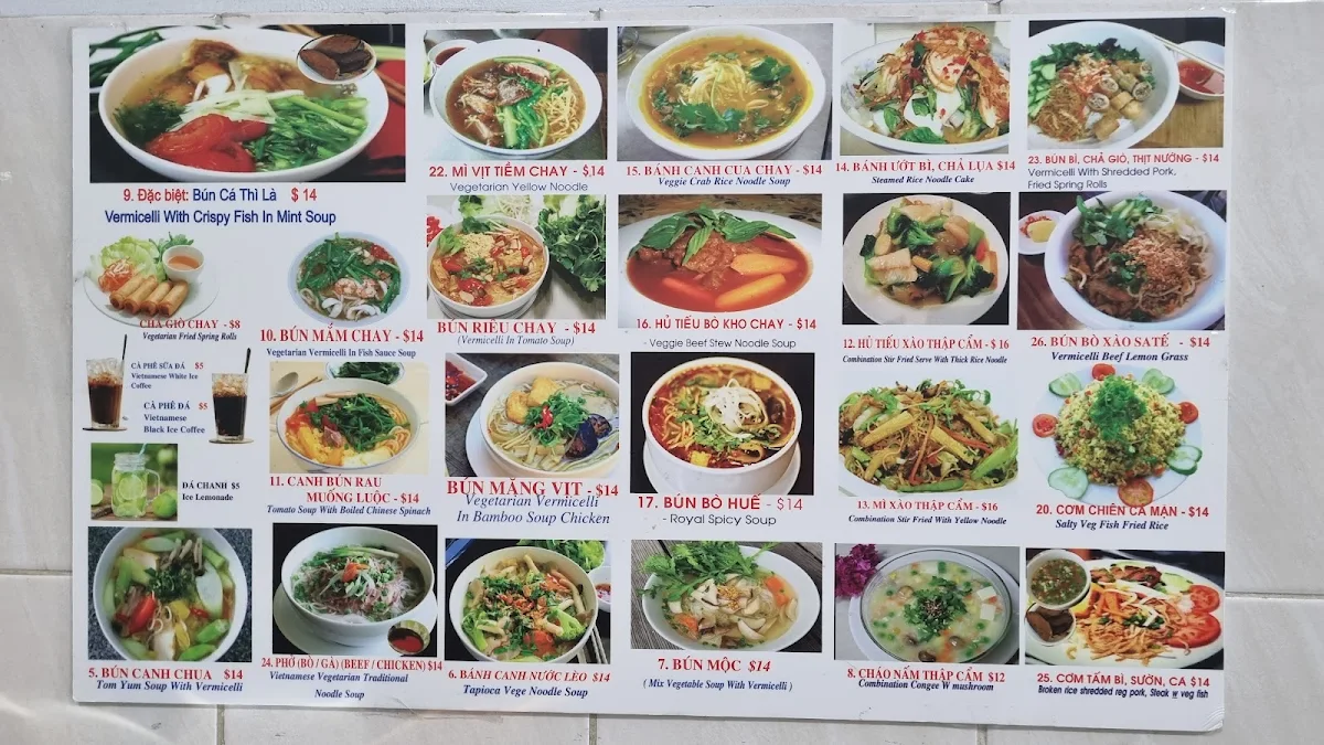 Menu, Loving Lien