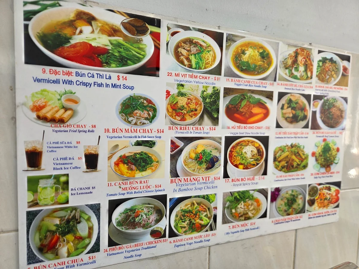 Menu, Loving Lien