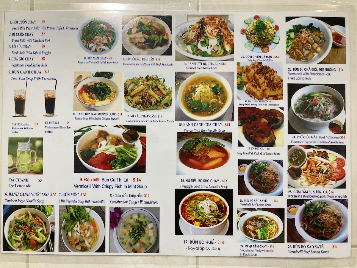 Menu, Loving Lien