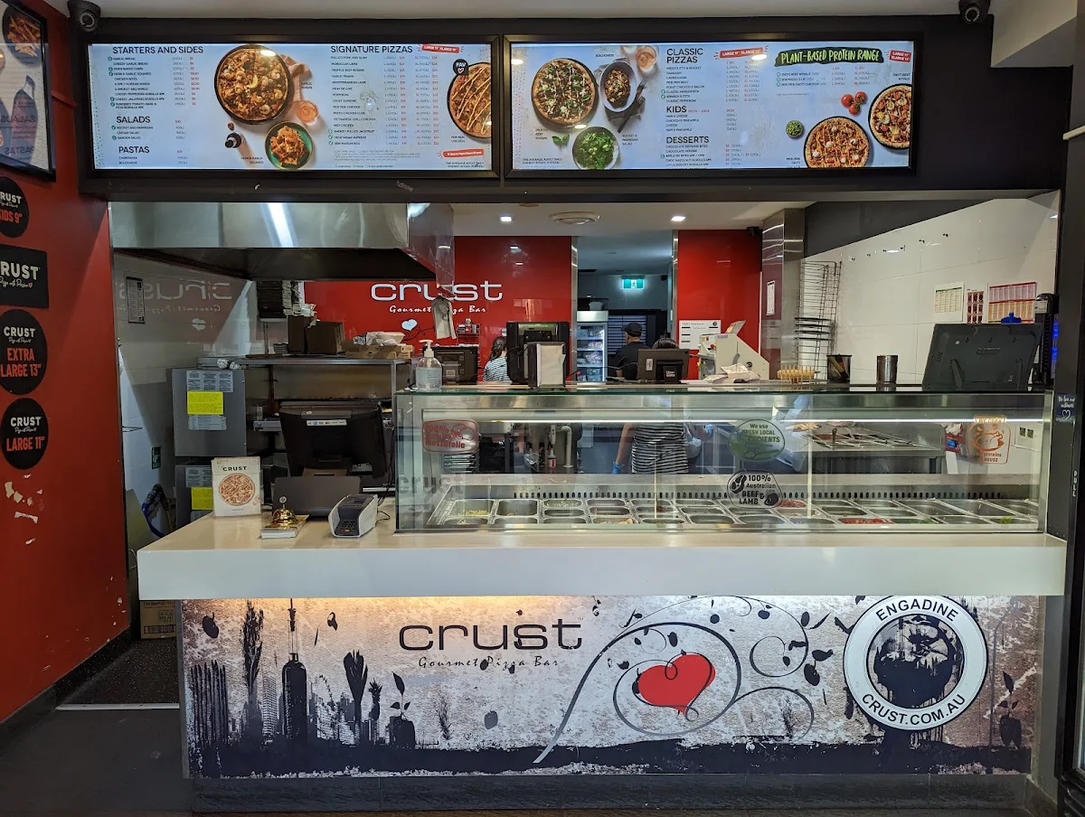 Menu, Crust Pizza Engadine