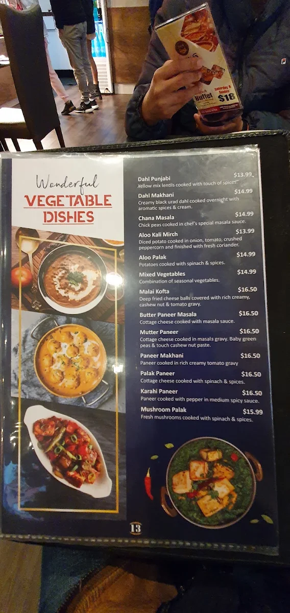 Menu, Delhi 6 Authentic Indian Restaurant