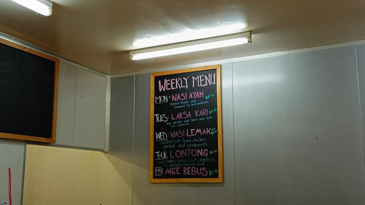 Menu, Win Lunch Bar and Restaurant