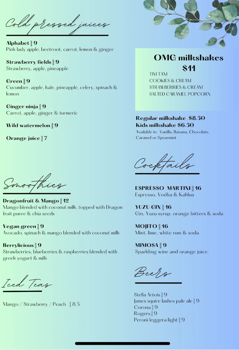 Menu photo 1