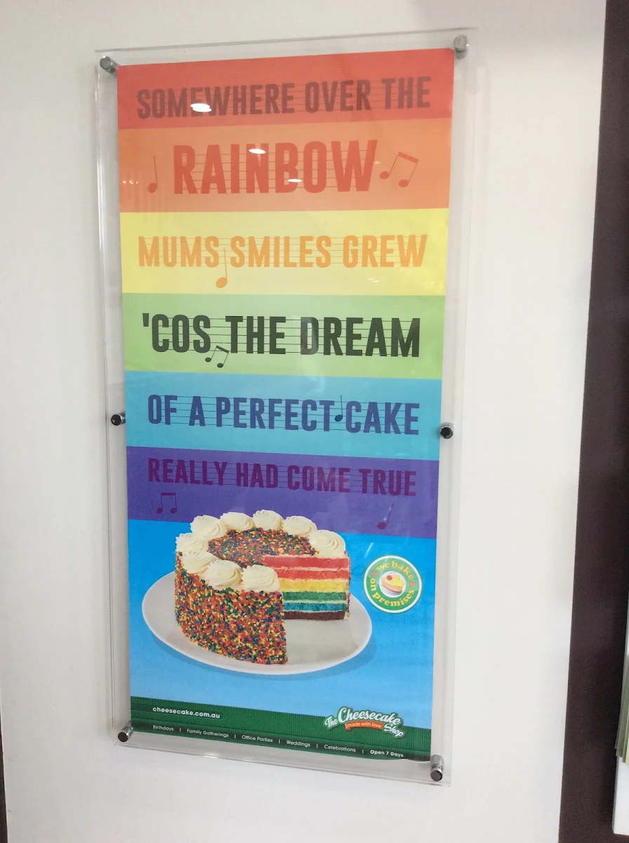 Menu, The Cheesecake Shop Boronia