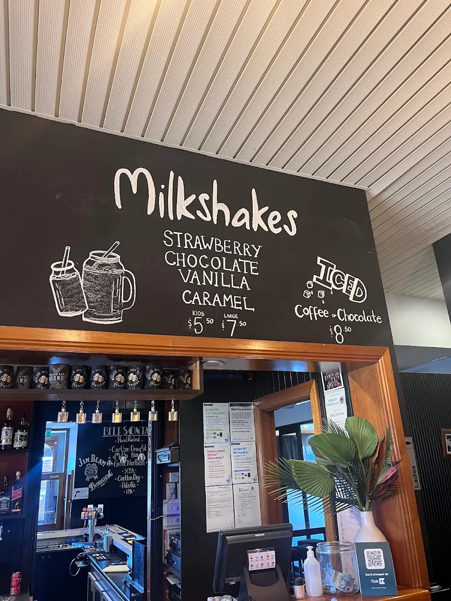 Menu, Black Hill Hotel