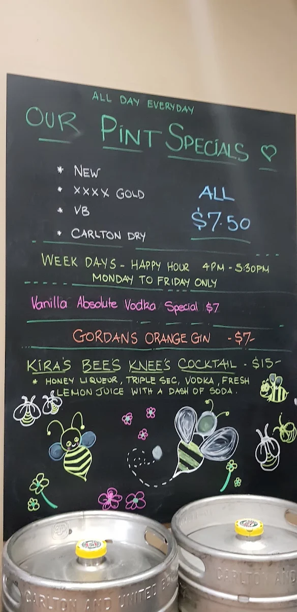 Menu, Henry Rous Tavern