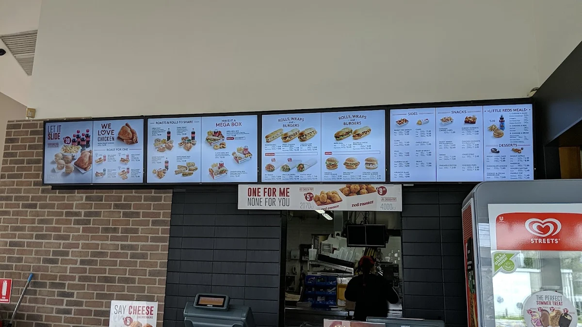 Menu, Red Rooster Sunshine