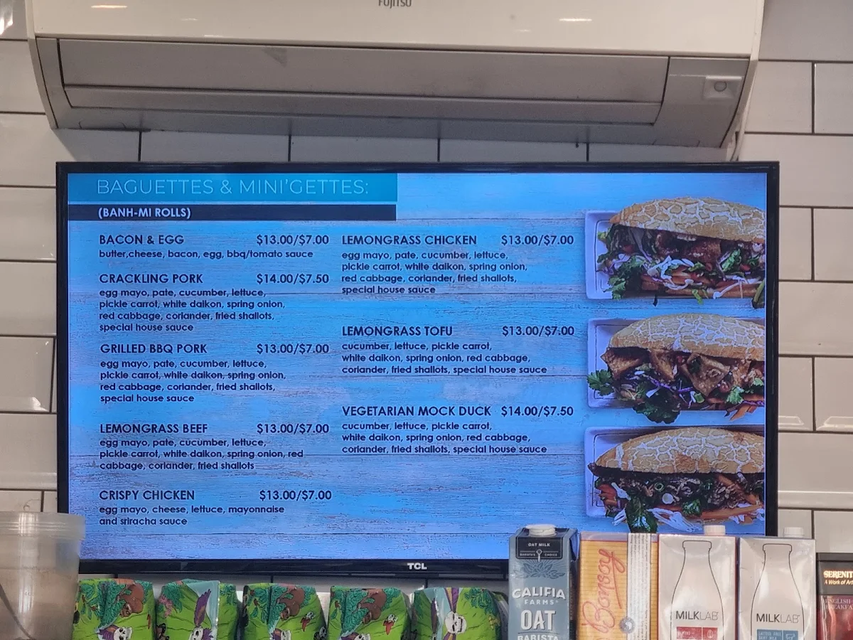 Menu, Peddler Tuckshop