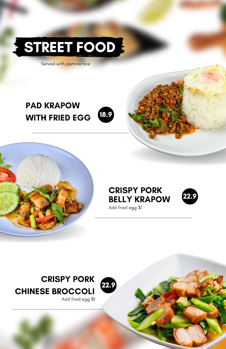 Menu, Buddha Boy