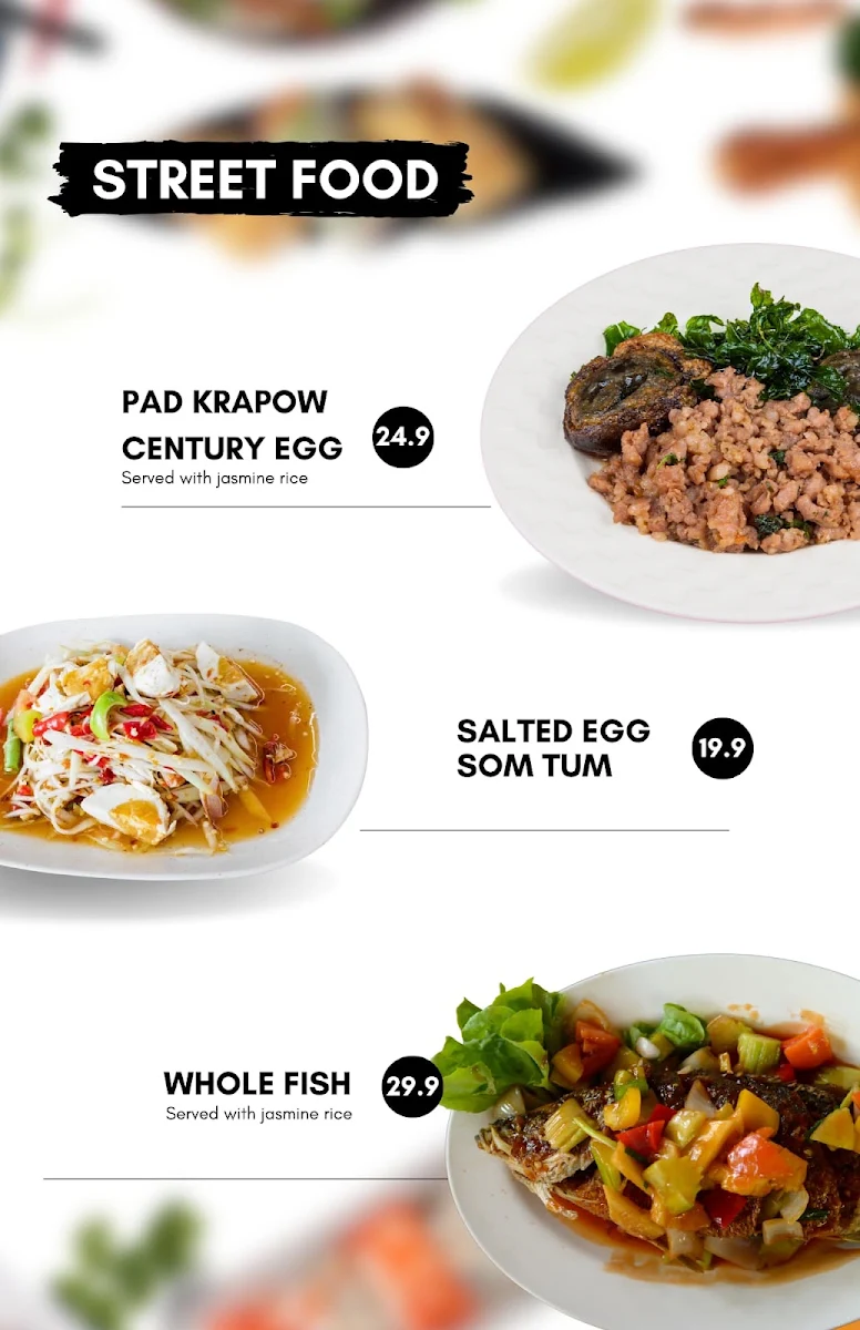 Menu, Buddha Boy