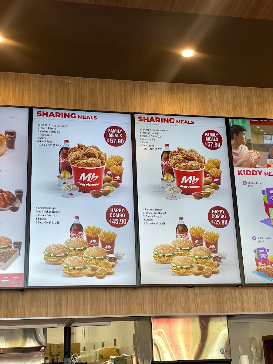 Menu, Marrybrown Brimbank Deer Park