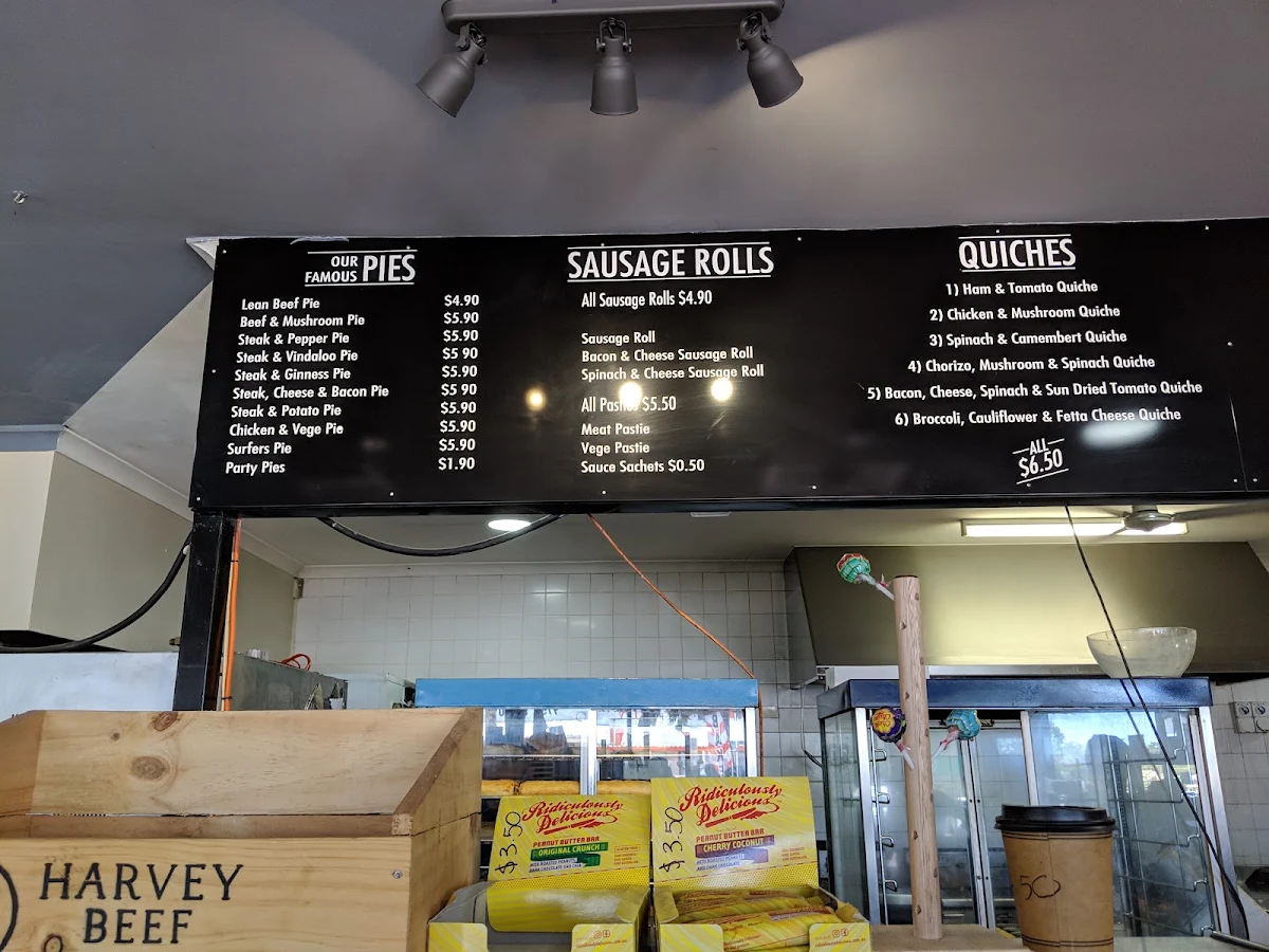 Menu, Dunsborough Bakery