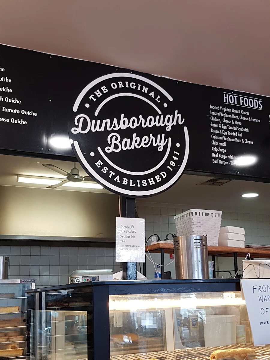 Menu, Dunsborough Bakery