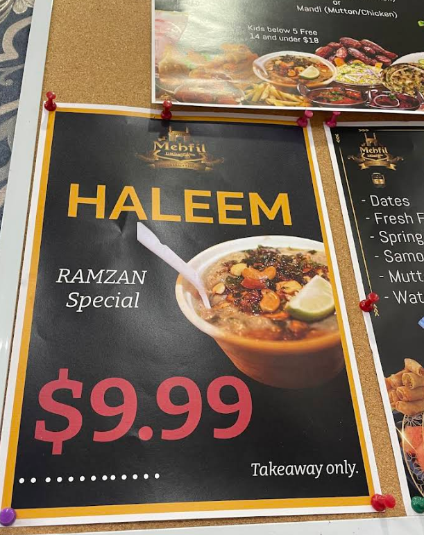 Menu, Mehfil Merrylands Restaurant