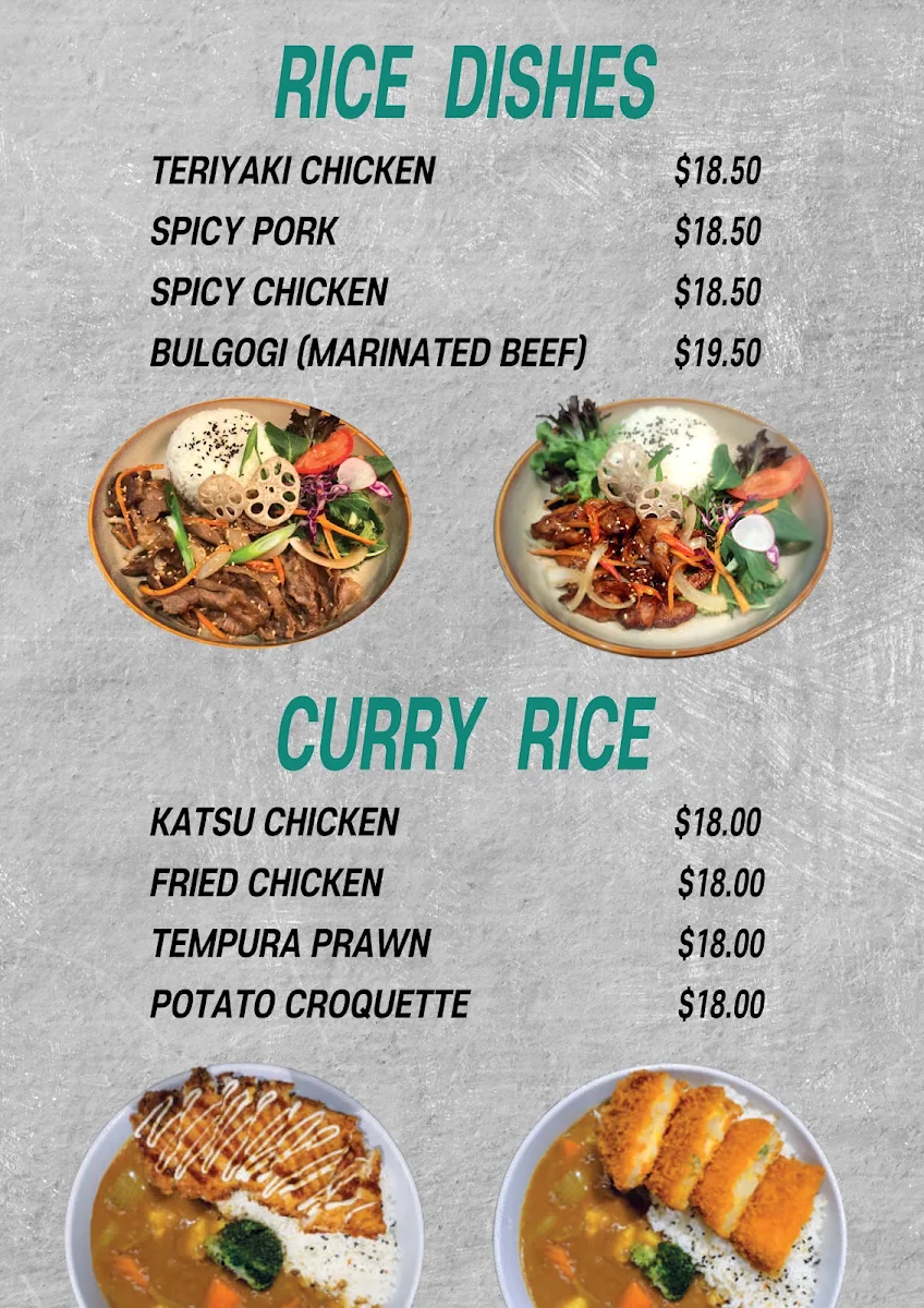 Menu, Hokopo Marion